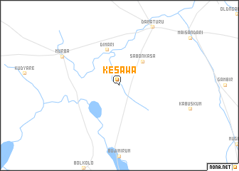 map of Kesawa