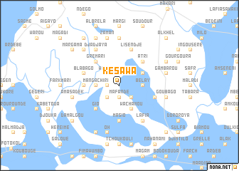 map of Késawa