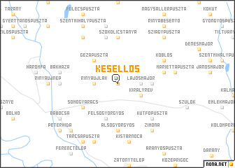 map of Kesellős