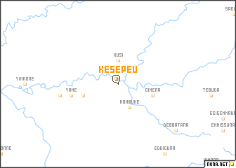 map of Kesepeu