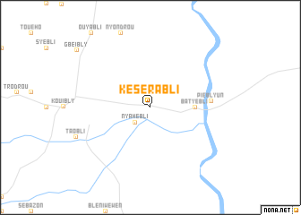 map of Késérabli