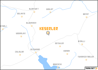 map of Keserler