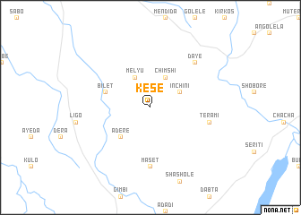 map of Kesē