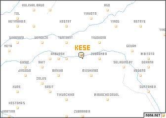 map of Kesē