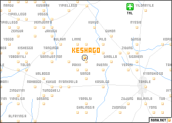 map of Keshago