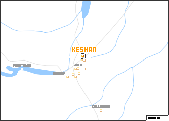 map of Keshān