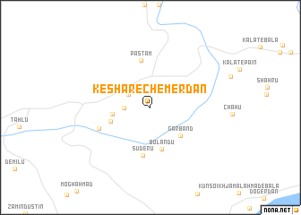 map of Keshār-e Chemerdān