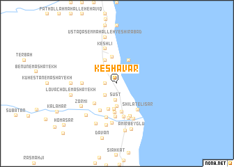map of Keshāvar