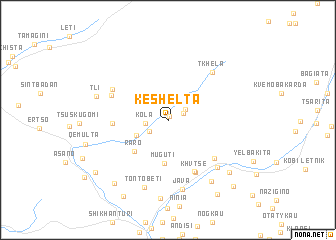 map of Kʼeshelʼta