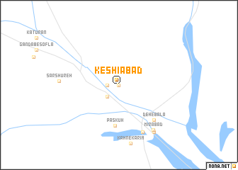 map of Keshīābād