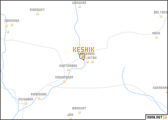 map of Keshīk