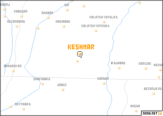 map of Keshmar