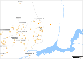 map of Keshmesh Khān