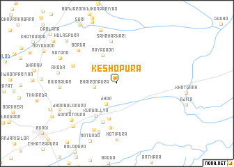 map of Keshopura