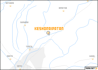 map of Keshorai Pātan