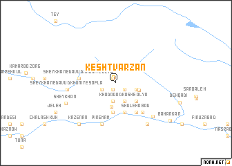 map of Keshtvarzan