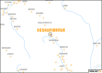 map of Keshūri Bānda