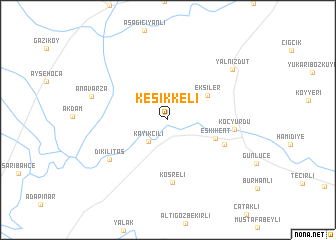 map of Kesikkeli