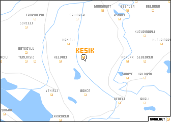 map of Kesik