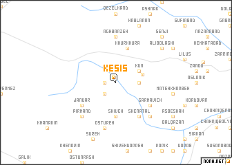 map of Kesīs