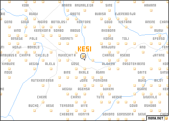 map of Kʼēsī