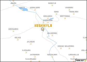 map of Keskikylä