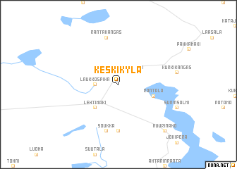 map of Keskikylä