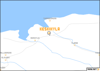 map of Keskikylä