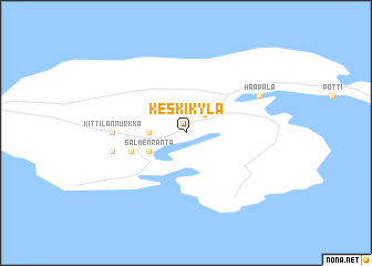 map of Keskikylä