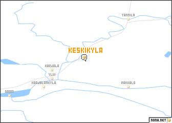 map of Keskikylä