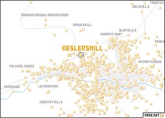 map of Keslers Mill