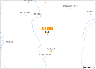 map of Kesme