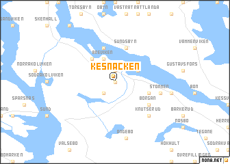 map of Kesnacken