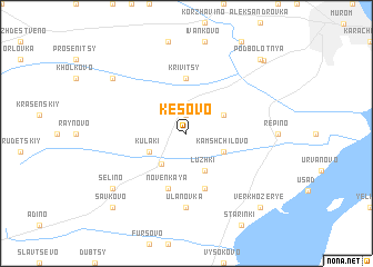 map of Kesovo