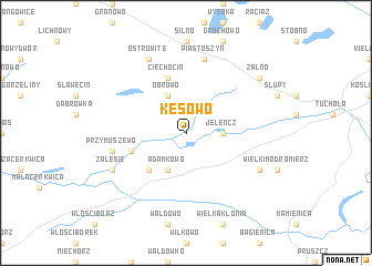 map of Kęsowo