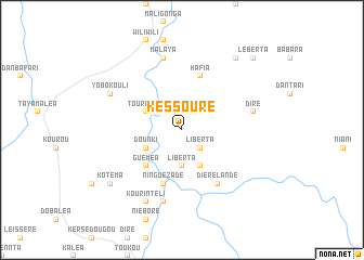 map of Kessouré
