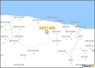 map of Kestane