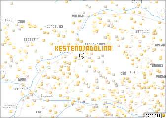 map of Kestenova Dolina