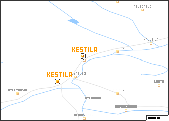 map of Kestilä