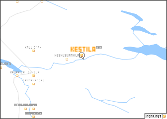 map of Kestilä