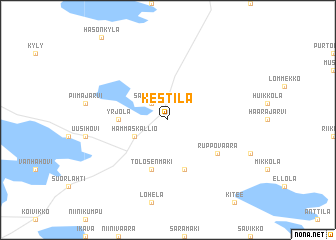 map of Kestilä