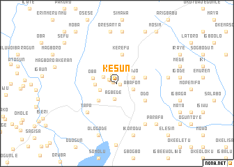 map of Kesun