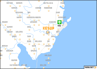 map of Kesup