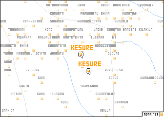 map of Kesure