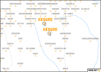 map of Kesure