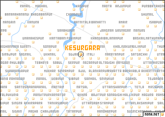 map of Kesurgāra