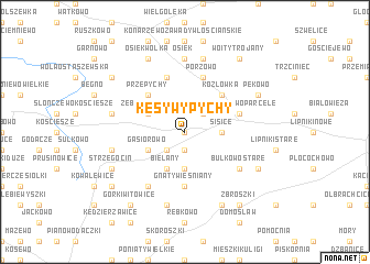 map of Kęsy Wypychy