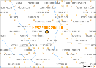 map of Készenváridůlő