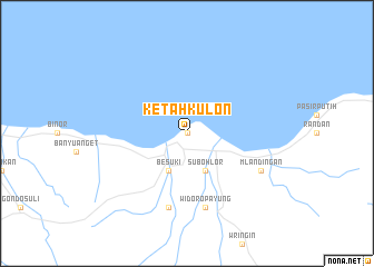 map of Ketah-kulon