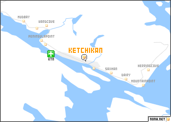 map of Ketchikan